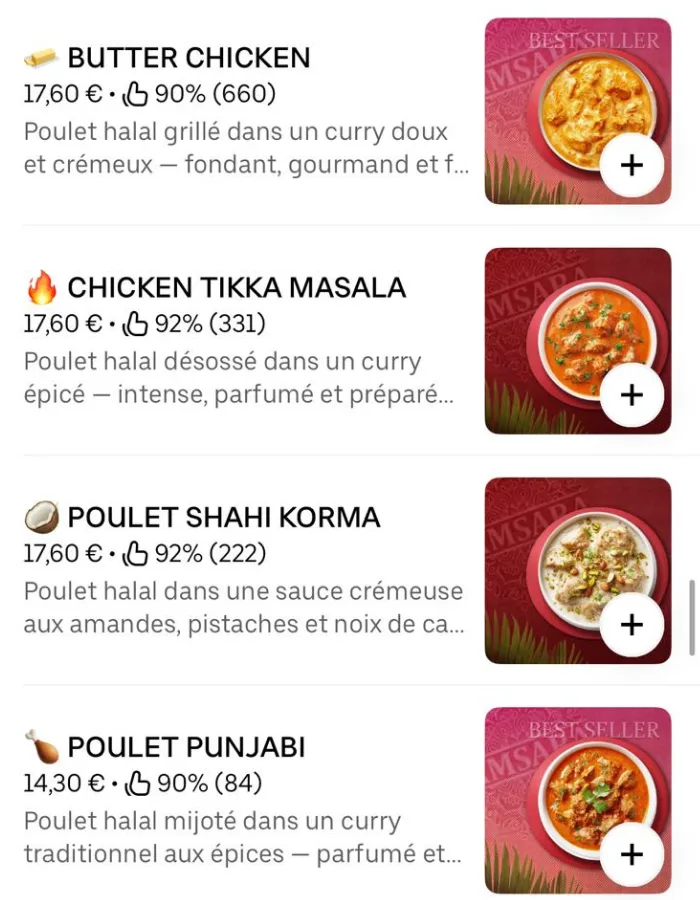 Visuel de plat généré par l'IA RestoLance